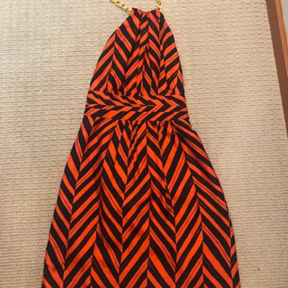 Milly Silk Chain Halter Dress - Picture 6 of 7